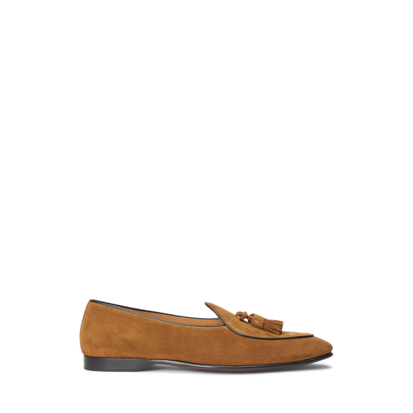 Belvin Tassel Calf-Suede Slipper