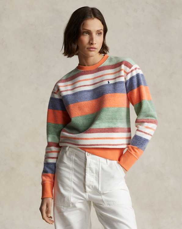 Striped Fleece Sweatshirt