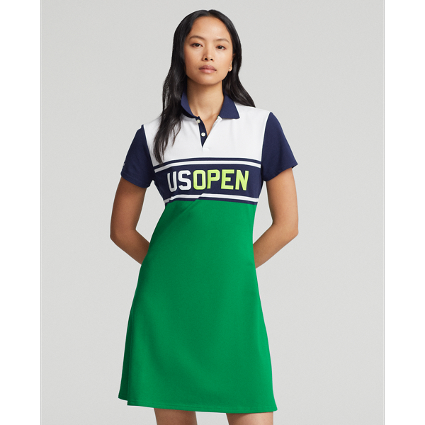 US Open Performance Mesh Polo Dress