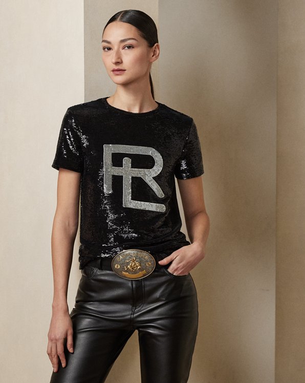 RL Sequined Jersey Tee