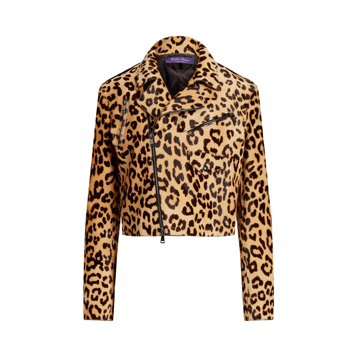 Bevelyn Leopard Print Haircalf Jacket Ralph Lauren