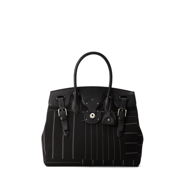 Polo Ralph Lauren Soft Ricky 33 Pinstripe Patchwork Bag