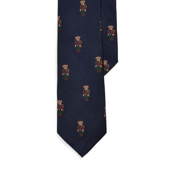Polo Bear Silk Repp Tie