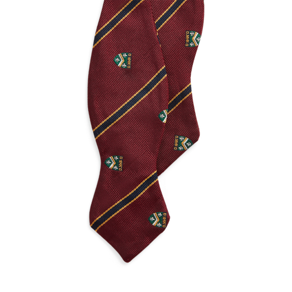 Striped Silk Club Bow Tie