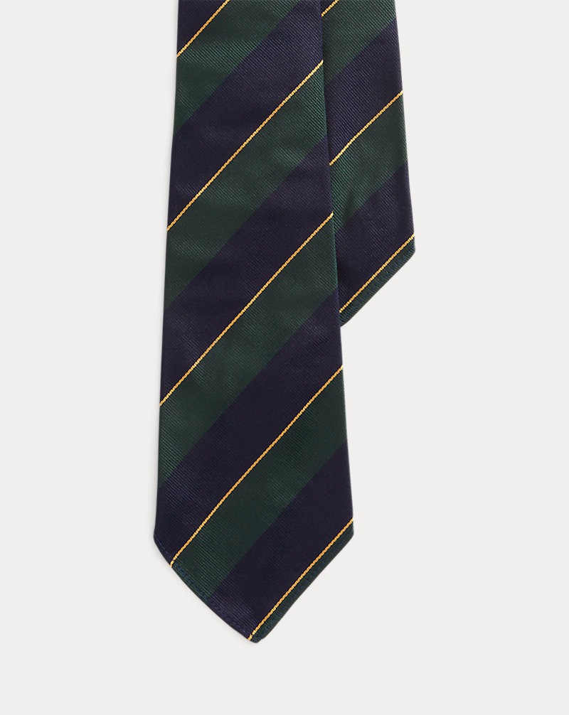 Vintage-Inspired Striped Silk Repp Tie Polo Ralph Lauren 1