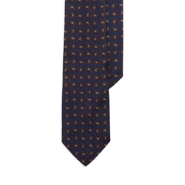 Pine-Patterned Silk Repp Tie Polo Ralph Lauren 1