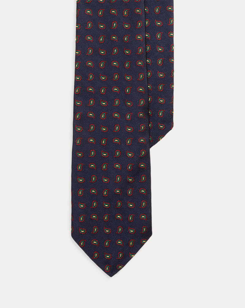 Pine-Patterned Silk Repp Tie Polo Ralph Lauren 1