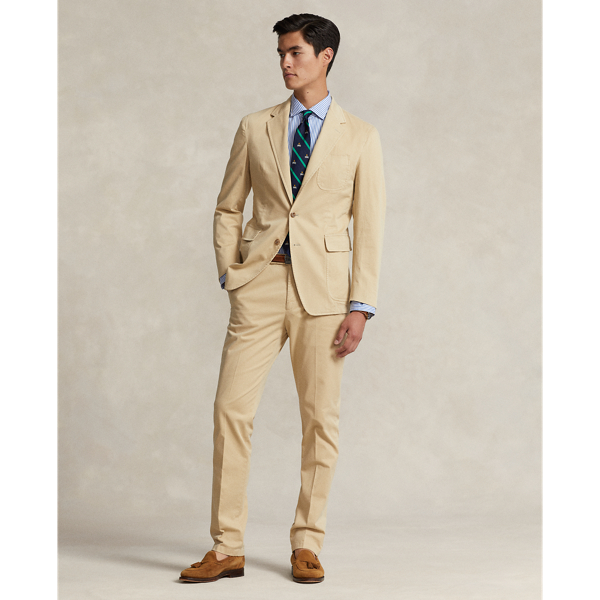 Garment-Dyed Stretch Chino Suit Trouser