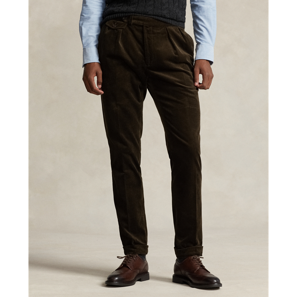 Stratton Pine Stretch Corduroy Chino - Custom Fit Pants