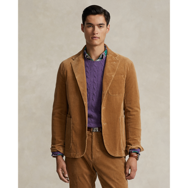 Washed Stretch Corduroy Suit Jacket