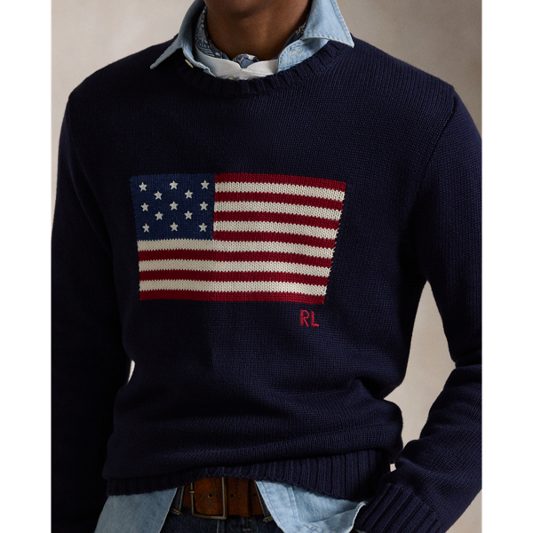 Pull ralph lauren drapeau américain homme hotsell