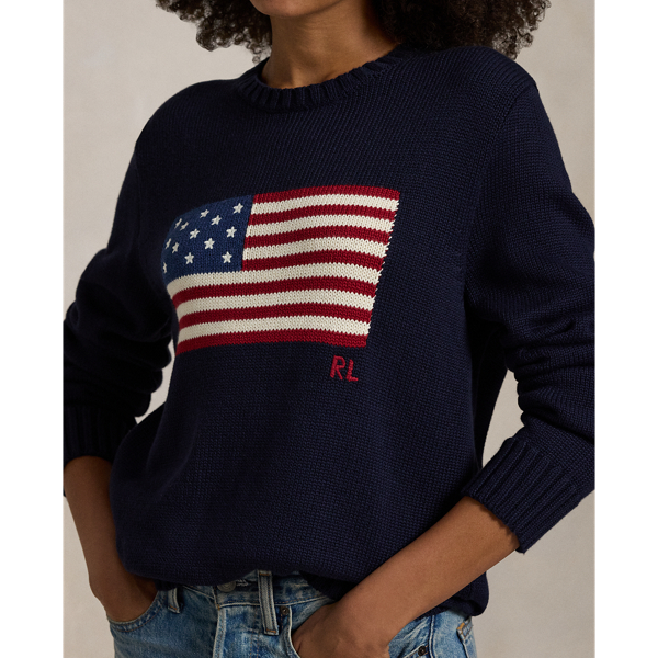 De iconische trui met vlag voor heren Ralph Lauren BE