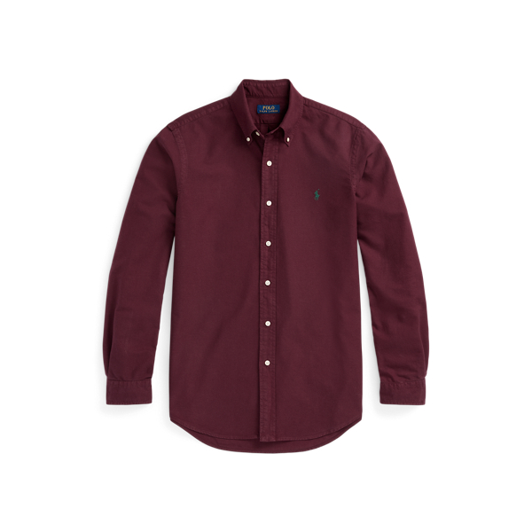 Maroon polo button best sale down