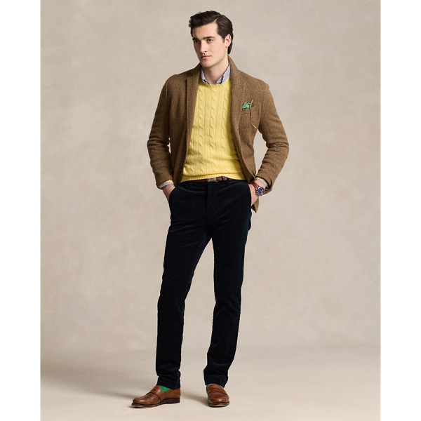 Pantalon slim en velours côtelé