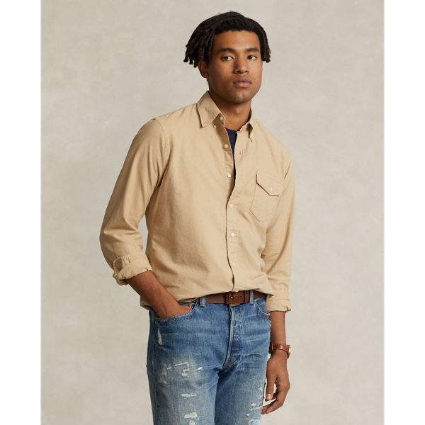 Tan oxford shirt 2025
