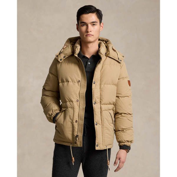 Water-Resistant Down Hooded Jacket