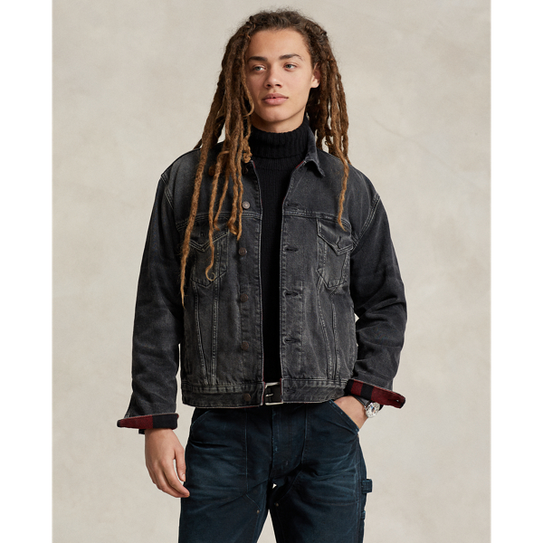 Reversible Denim-Flannel Trucker Jacket