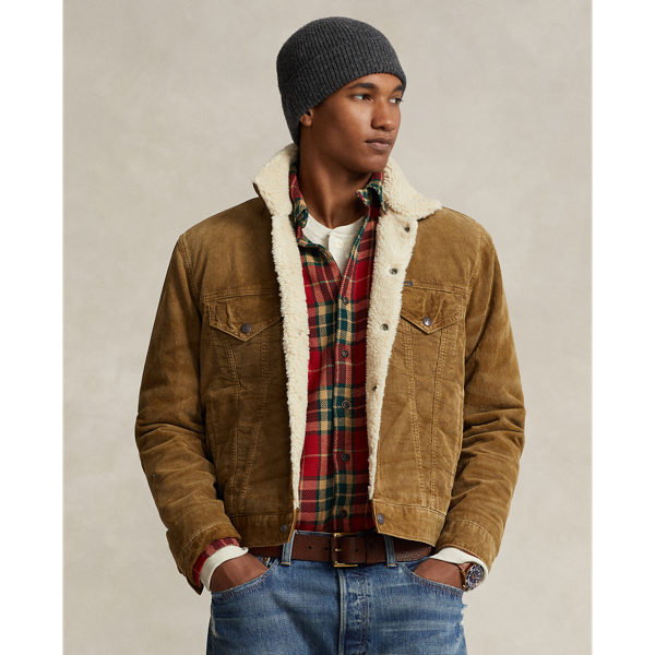 Fleece-Lined Corduroy Trucker Jacket