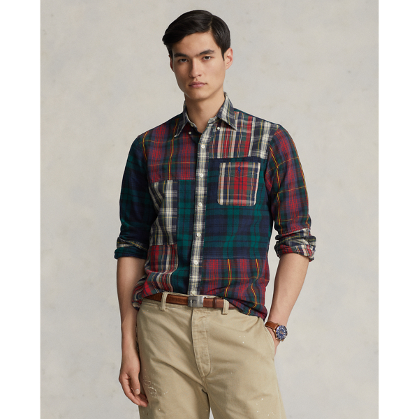 Classic Fit Plaid Oxford Fun Shirt