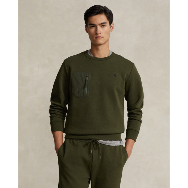 Double Knit Pocket Sweatshirt Ralph Lauren