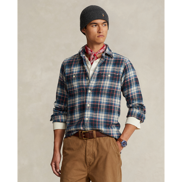 ralph lauren men's flannel shirts