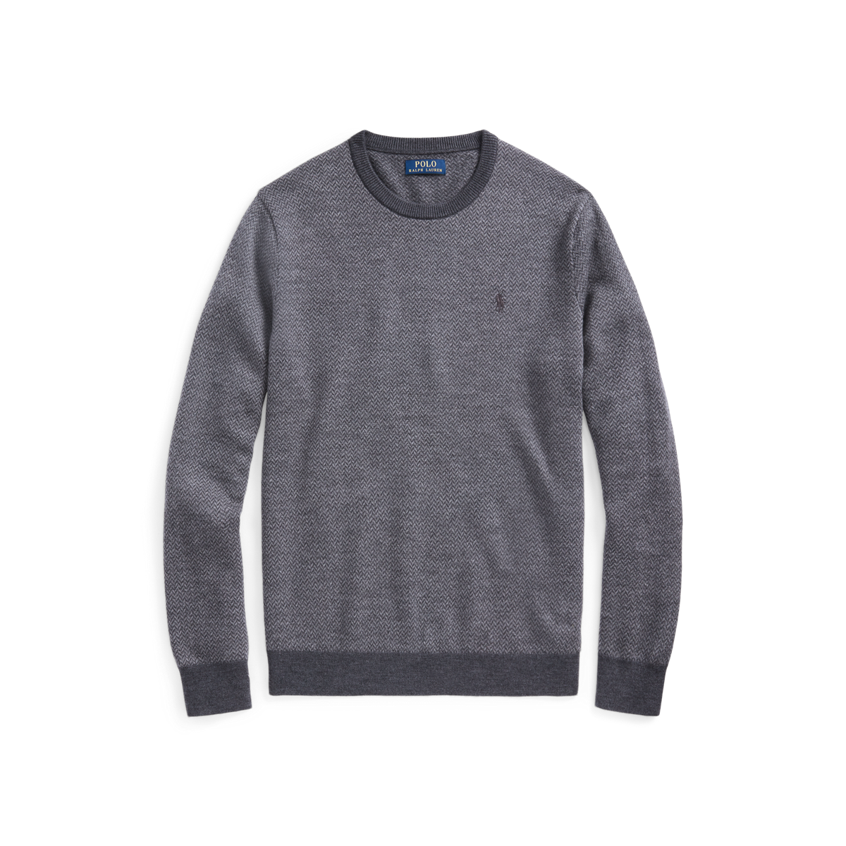 HerringboneKnit Washable Wool Sweater Ralph Lauren