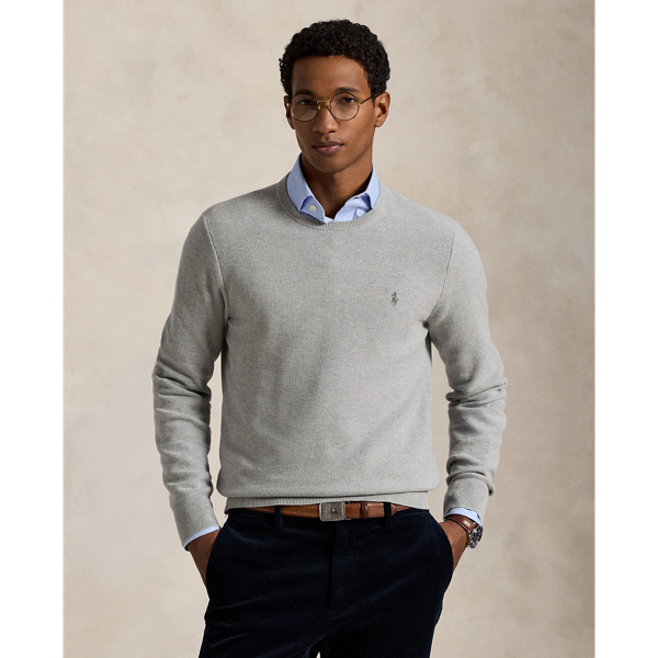 Textured Cotton Crewneck Jumper Polo Ralph Lauren 1