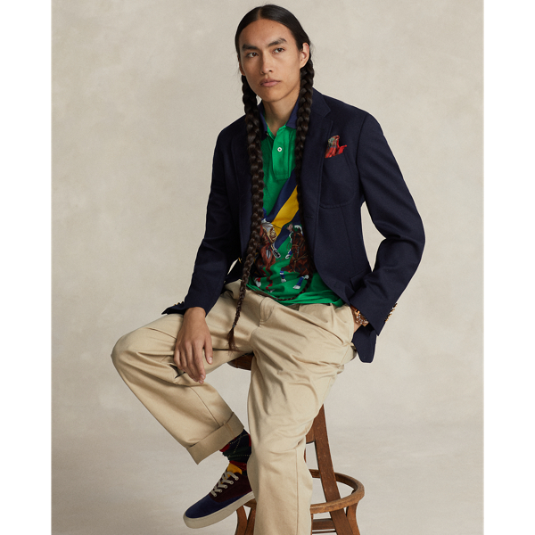 Classic Fit Polo Match-Print Polo Shirt