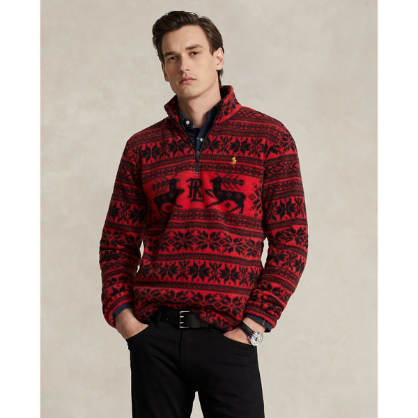 Fair Isle Brushed Fleece Pullover