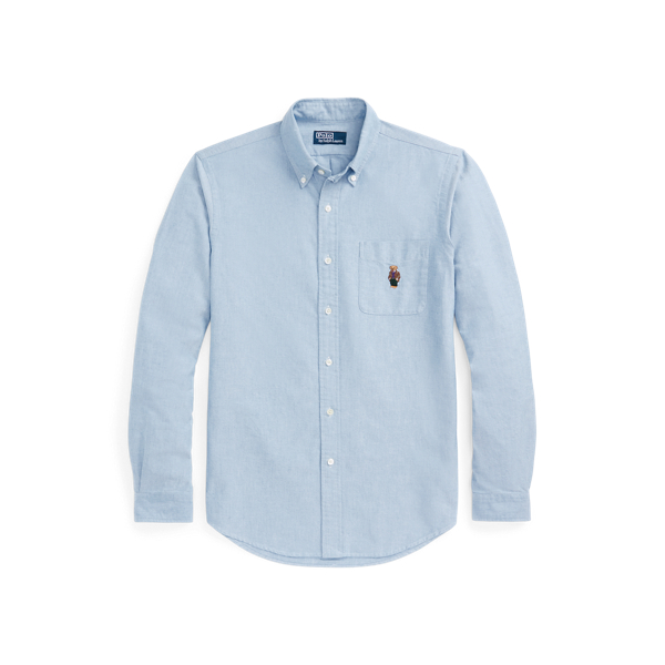 light blue polo bear shirt