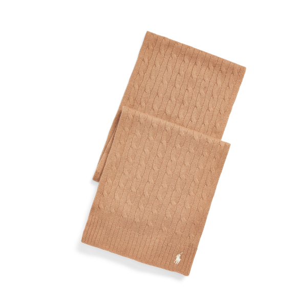 Rib-Knit Wool-Cashmere Scarf