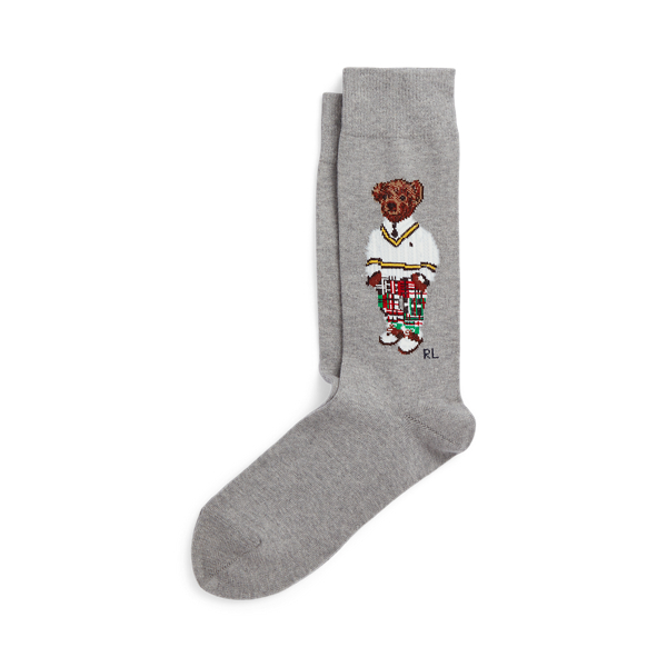 Polo Bear Cotton-Blend Crew Socks