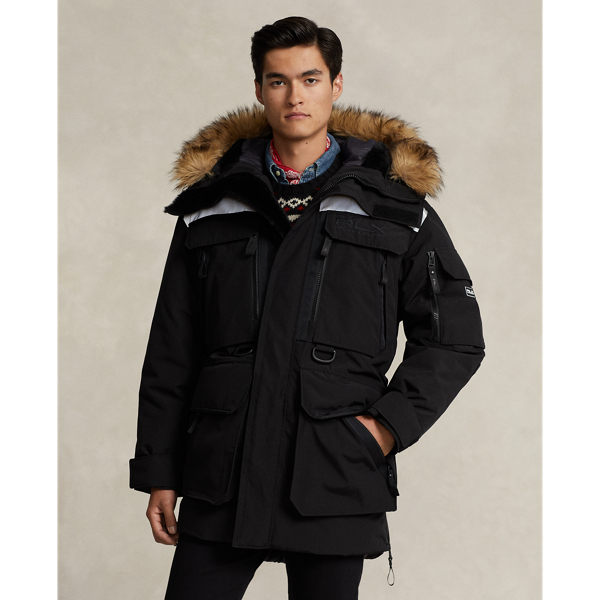 Faux-Fur-Trim Water-Repellent Parka