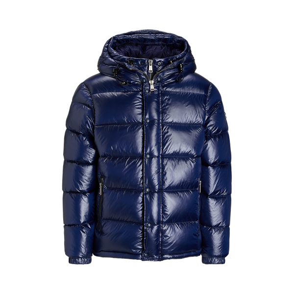 Nvlt water repellent hooded clearance down coat