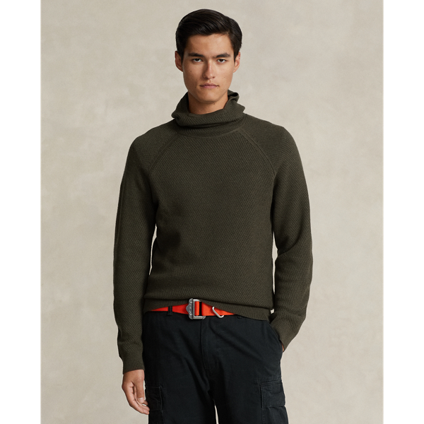 Textured Wool Snorkel Hoodie for Men Ralph Lauren® UK