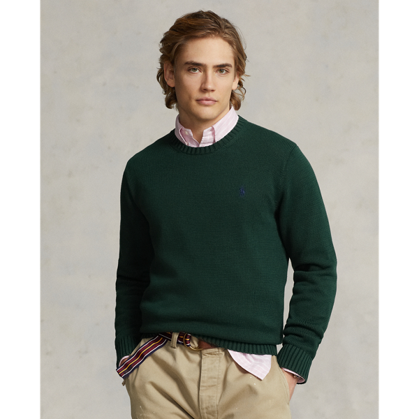 Polo ralph lauren men's cotton crewneck sweater online