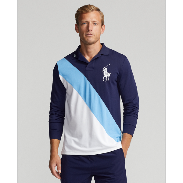 Polo Ralph Lauren Mens Custom Slim Fit Graphic Polo Shirt