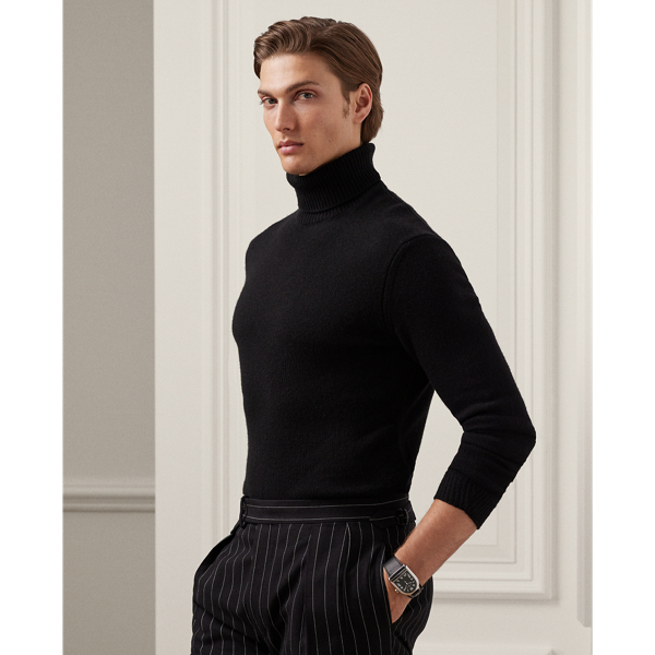 Mens designer polo neck jumpers store