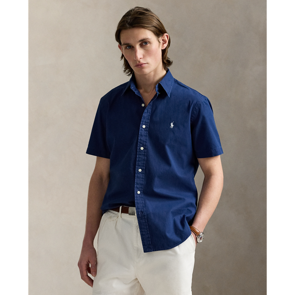 Classic Fit Garment-Dyed Twill Shirt