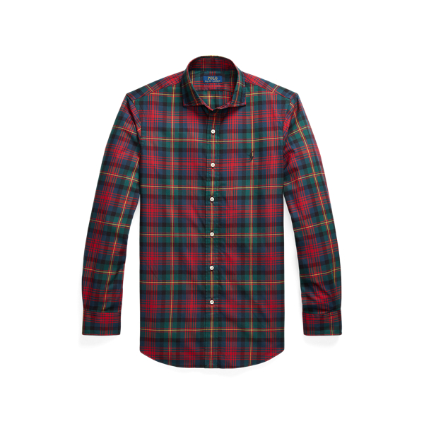 plaid cotton twill shirt ralph lauren