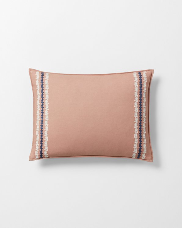 Melanie Embroidered Throw Pillow