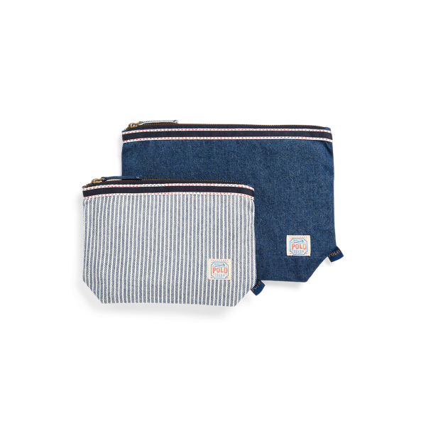 Caufield Denim Pouch Set