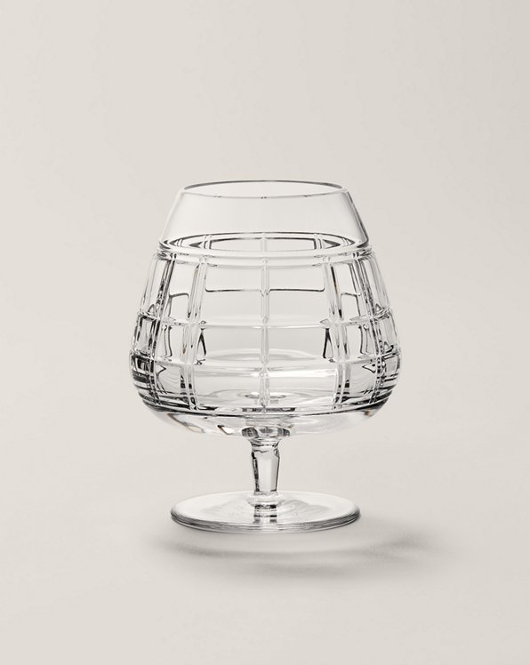 Hudson Plaid Brandy Glass