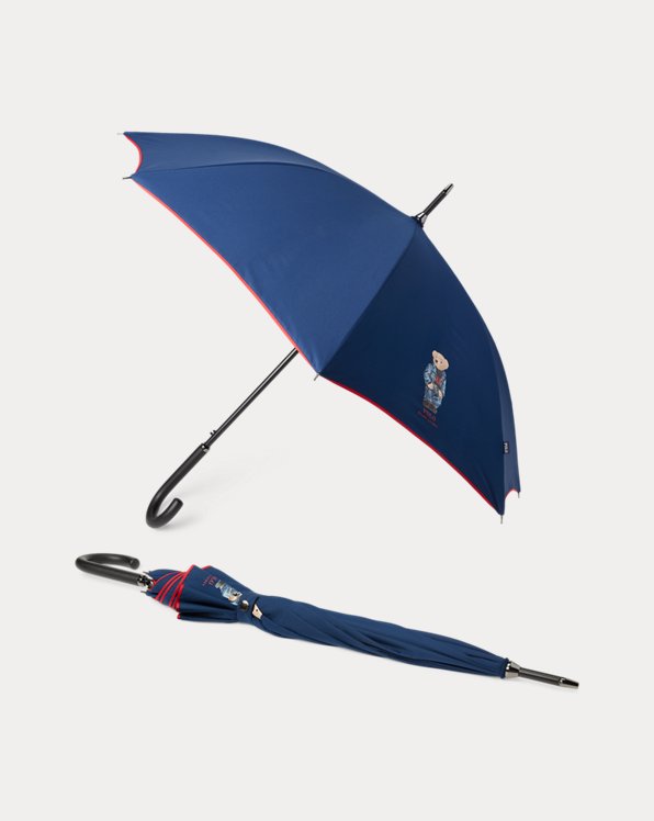 Denim Polo Bear Collapsible Umbrella