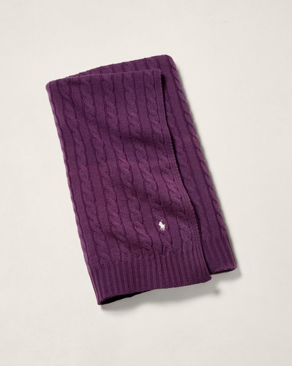 Garrett Cable-Knit Blanket