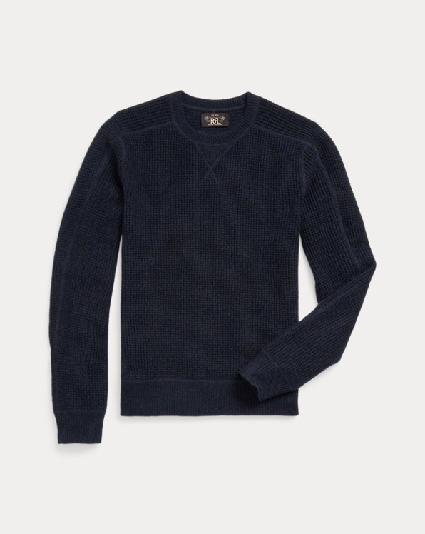 Waffle-Knit Cashmere Sweater
