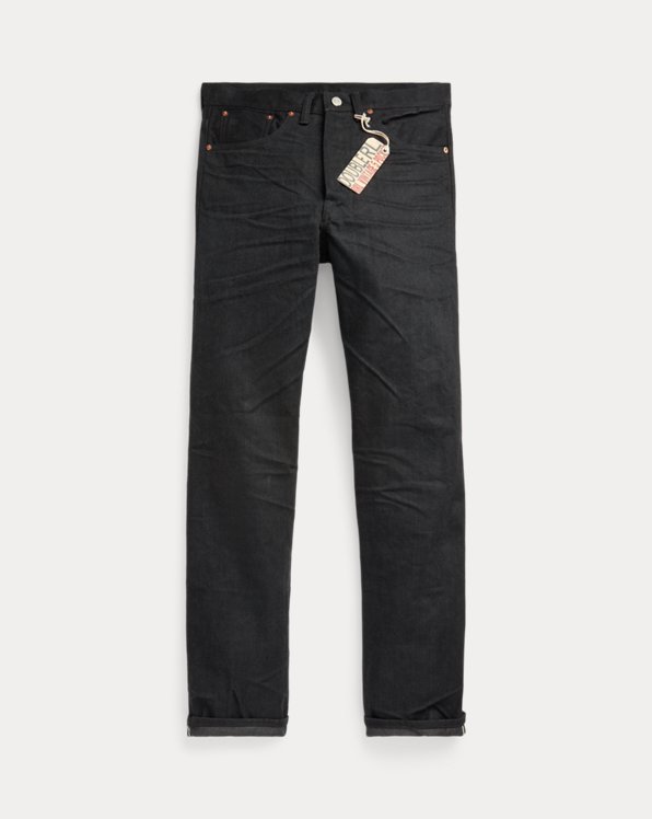 Vintage Five-Pocket Black-on-Black Jean
