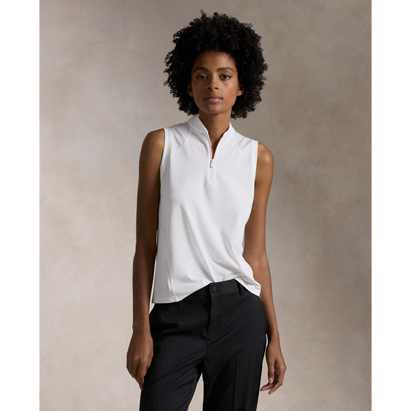 Tailored Fit Sleeveless Pique Shirt