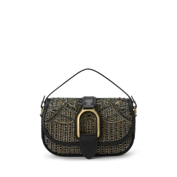 Welington Beaded Satin Shoulder Bag