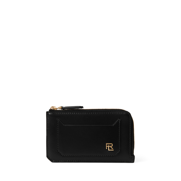 RL Box Calfskin Zip Card Case